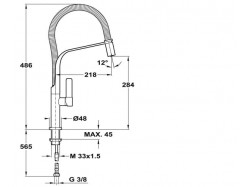 Смеситель кухонный Teka - FO 997 БЕЛЫЙ 62997020FW