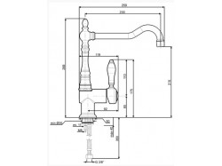 Смеситель кухонный Smeg - MIR 6 O-2