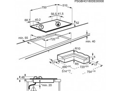 Варочная поверхность Electrolux - KGV 7539 IK Hob2Hood