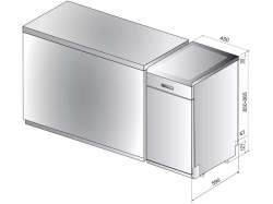 Посудомоечная машина Whirlpool - WFE 2 B 19 X