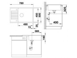 Мойка кухонная Blanco - 523282 ZIA XL 6S COMPACT