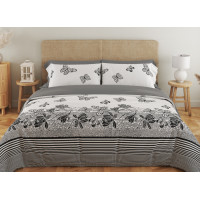 Комплект постільної білизни ТЕП "Soft dreams" Black Butterfly, 70x70 двоспальний