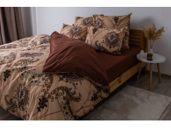 Комплект постільної білизни ТЕП "Soft dreams" Chocolate Fusion, 70x70 полуторний