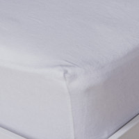 Простирадло на резинці фланелева Delicacy SoundSleep біле 90х200 см