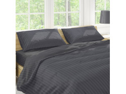 Простирадло на гумці Stripy Graphite SoundSleep бязь 90х200 см
