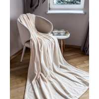Плед велсофт Manner Beige ТМ Emily 300 г/м2 150х200 см