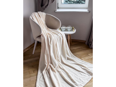 Плед велсофт Manner Beige ТМ Emily 300 г/м2 150х200 см