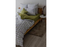 Комплект постільної білизни ТЕП "Happy Sleep" Olive Check, 50x70 сімейний