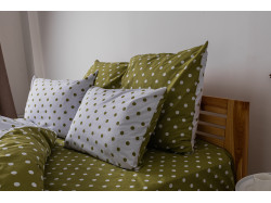 Комплект постільної білизни "ТЕП" Olive Dots, 70x70 євро
