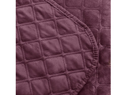 Покривало ТЕП "VELOUR" 150*210 см бордове/ромб круглий