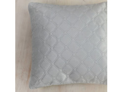 Подушка декоративна "VELOUR" 40*40 см світло-сірий