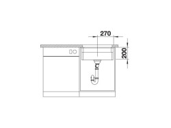 Мойка кухонная Blanco - 525149 ETAGON 500-U