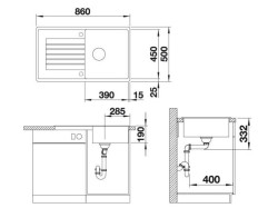 Мойка кухонная Blanco - 520511 ZIA 5 S