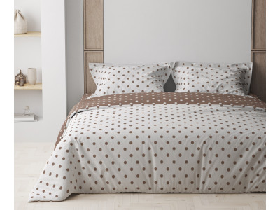 Комплект постільної білизни "ТЕП" Cappuccino Dots, 70x70 полуторний