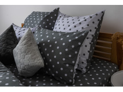 Комплект постільної білизни ТЕП "Happy Sleep" Grey Dots, 50x70 сімейний
