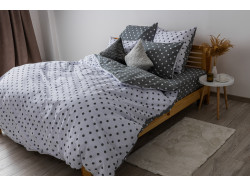 Комплект постільної білизни ТЕП "Happy Sleep" Grey Dots, 50x70 сімейний
