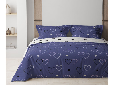 Комплект постільної білизни ТЕП "Happy Sleep" NAVY BLUE LOVE 31, 50x70 сімейний Комплект постільної білизни ТЕП "Happy Sleep" NAVY BLUE LOVE 31, 50x70 сімейний