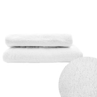 Рушник махровий з петелькою SoundSleep Lenity білий 400г/м2 70х140 см