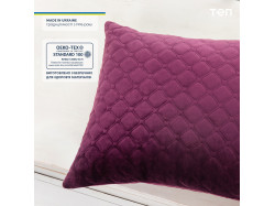 Подушка декоративна "VELOUR" 50*70 см бордовий