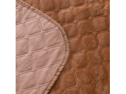 Покривало ТЕП "VELOUR" 220*240 см 1шт Кофейний/Ромб круглий