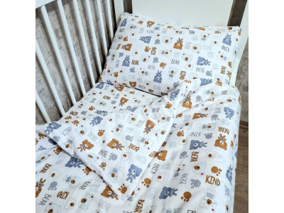 Комплект постільної білизни дитячий Sleeping bears SoundSleep фланель