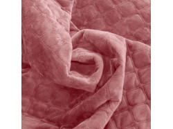 Покривало ТЕП "VELOUR" 240*260 см Mesa Rose/ромб круглий