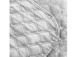 Покривало ТЕП "VELOUR" 220*240 см світло-сірий/ромб круглий