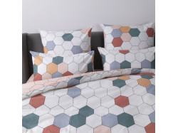 Комплект постільної білизни ТЕП "Happy Sleep" Барвисті соти, 50x70 сімейний
