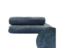 Рушник махровий з петелькою SoundSleep Delicat темно-сірий 500г/м2 50х90 см