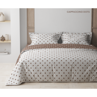 Комплект постільної білизни ТЕП "Happy Sleep" Cappuccino Dots, 50x70 двоспальний