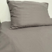 Простирадло на резинці фланелева Delicacy SoundSleep сіре 160х200 см
