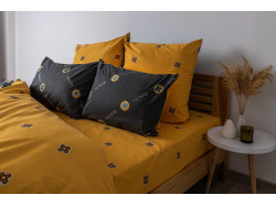 Комплект постільної білизни ТЕП "Soft dreams" Grey and Orange, 70x70 сімейний