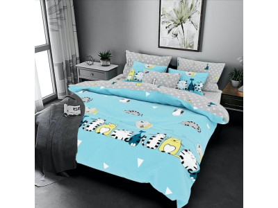 Підлітковий комплект постільної білизни Lovely kitten blue SoundSleep бязь