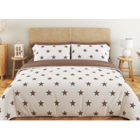 Комплект постільної білизни ТЕП "Soft dreams" Morning Star Cappuccino, 70x70 євро