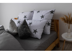 Комплект постільної білизни ТЕП "Soft dreams" Morning Star Grey, 70x70 двоспальний