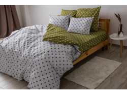 Комплект постільної білизни "ТЕП" Olive Dots, 70x70 полуторний