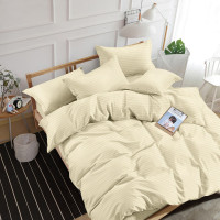 Комплект постільної білизни SoundSleep Stripe Beige сатин-страйп бежевий євро