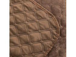 Покривало ТЕП "VELOUR" 240*260 см коричневий/ромб круглий