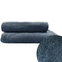 Рушник махровий з петелькою SoundSleep Delicat темно-сірий 500г/м2 70х140 см
