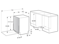 Посудомоечная машина встраиваемая Gorenje - GV 693 C 60 UV