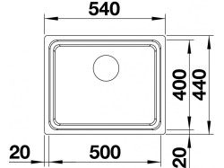 Мойка кухонная Blanco - 521841 ETAGON 500-U