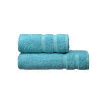 Рушник махровий SoundSleep Homely Aguarelle бірюзове 70х140 см 500 г/м2