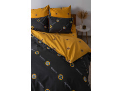 Комплект постільної білизни ТЕП "Soft dreams" Grey and Orange, 70x70 двоспальний