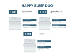 Комплект постільної білизни ТЕП "Happy Sleep Duo" Modern, 70x70 євро