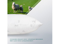Подушка ПРИРОДА "MEMBRANA PRINT" PURE WOOL 50*70 см