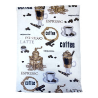 Рушник вафельний кухонний Coffee ТМ Emily біло-коричневий 46х60 см