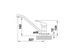 Смеситель кухонный Blanco - 521751 DARAS-F