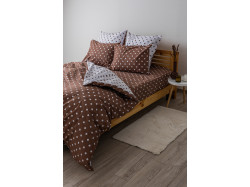 Комплект постільної білизни ТЕП "Happy Sleep" Cappuccino Dots, 50x70 сімейний