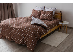 Комплект постільної білизни ТЕП "Happy Sleep" Cappuccino Dots, 50x70 сімейний