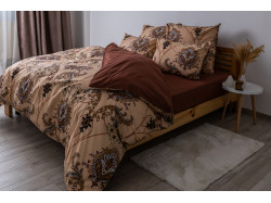 Комплект постільної білизни ТЕП "Soft dreams" Chocolate Fusion, 70x70 двоспальний